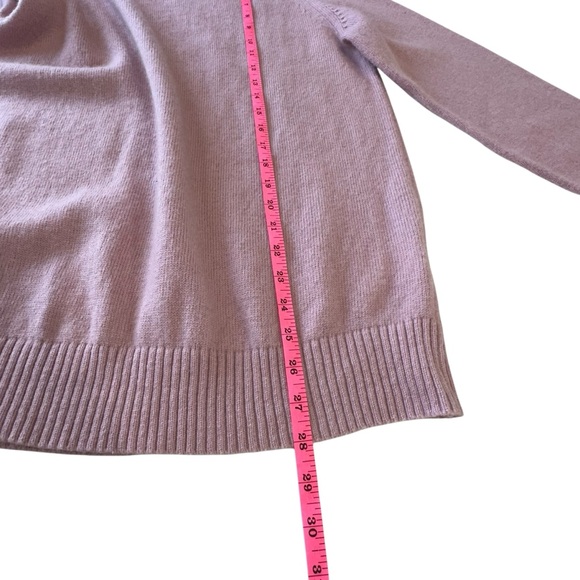 H&M‎ Wool Blend Oversized Pink Crewneck Pullover Fisherman Sweater, M - Picture 10 of 10